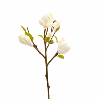 Artificial White Short Magnolia - Bunch of 6