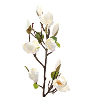 Artificial White Tall Magnolia - Bunch of 6